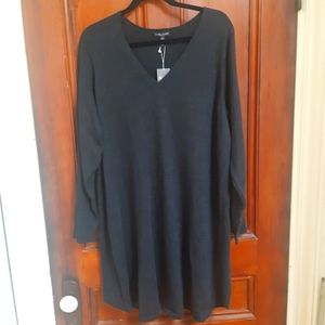 Eileen Fisher V-neck Wool Dress NWT 1X